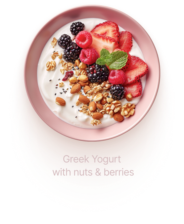 Greek Yogurt with nuts & berries